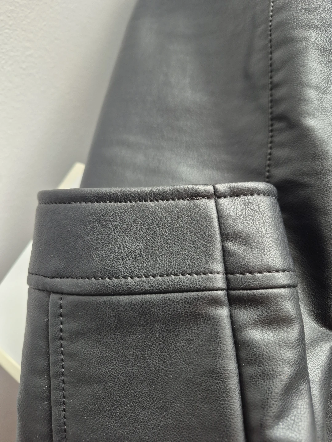 ZARA Faux Leather Moto Jacket - photo 4