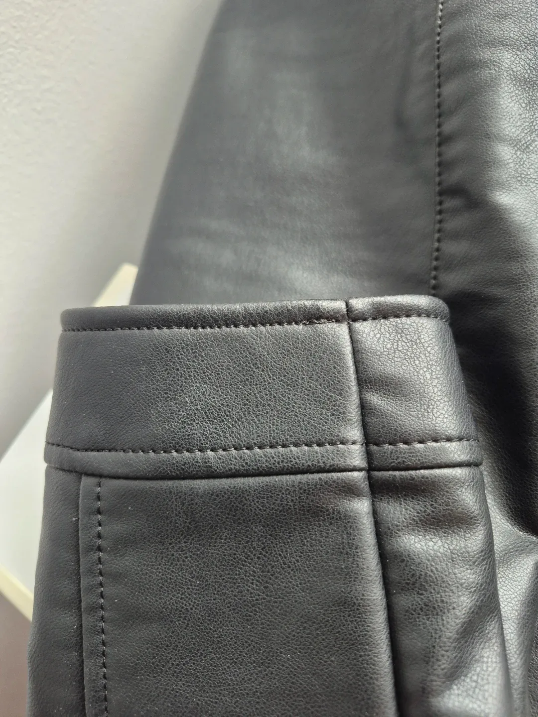 ZARA Faux Leather Moto Jacket - photo 4