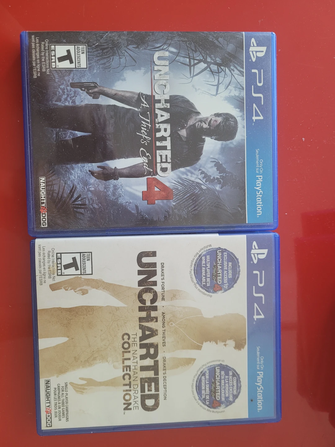Uncharted 4 and Uncharted: The Nathan Drake Collection PS4 Games