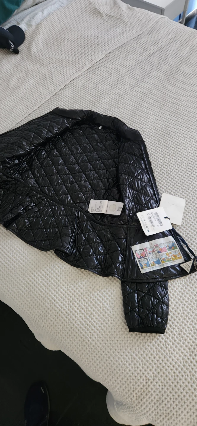 Moncler Black Quilted Giubbotto Jacket - photo 3