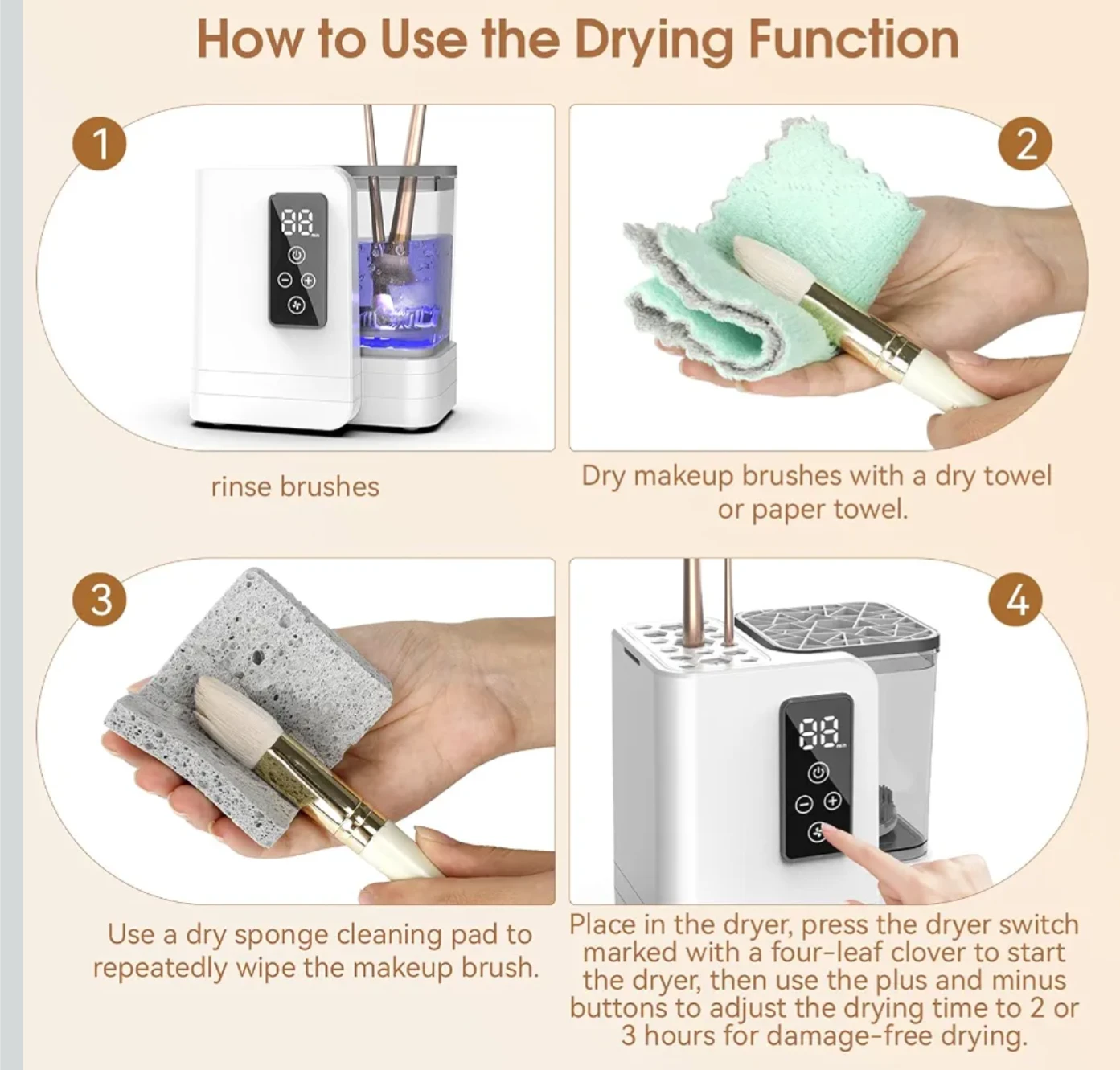 Makeup Brush Cleaner & Dryer  5-in-1 - photo 2