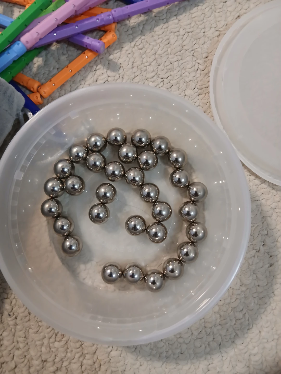 ELONGDI Magnetic Sticks and Steel Balls Set