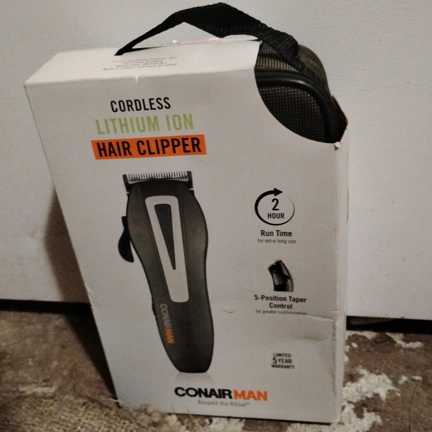 ConairMAN Cordless Lithium Ion Hair Clipper