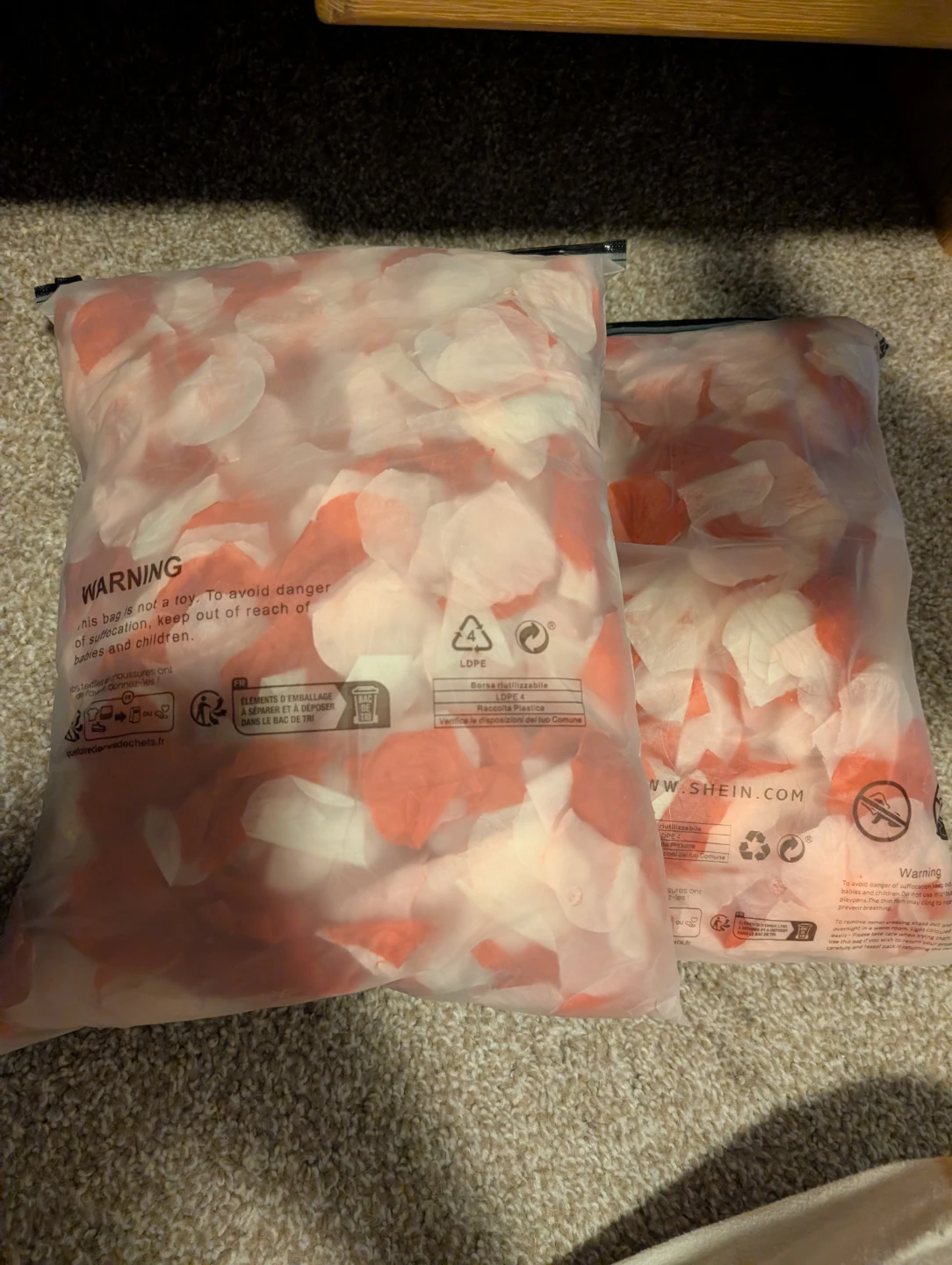 Rose Petals (Red & White) - 2 Bags
