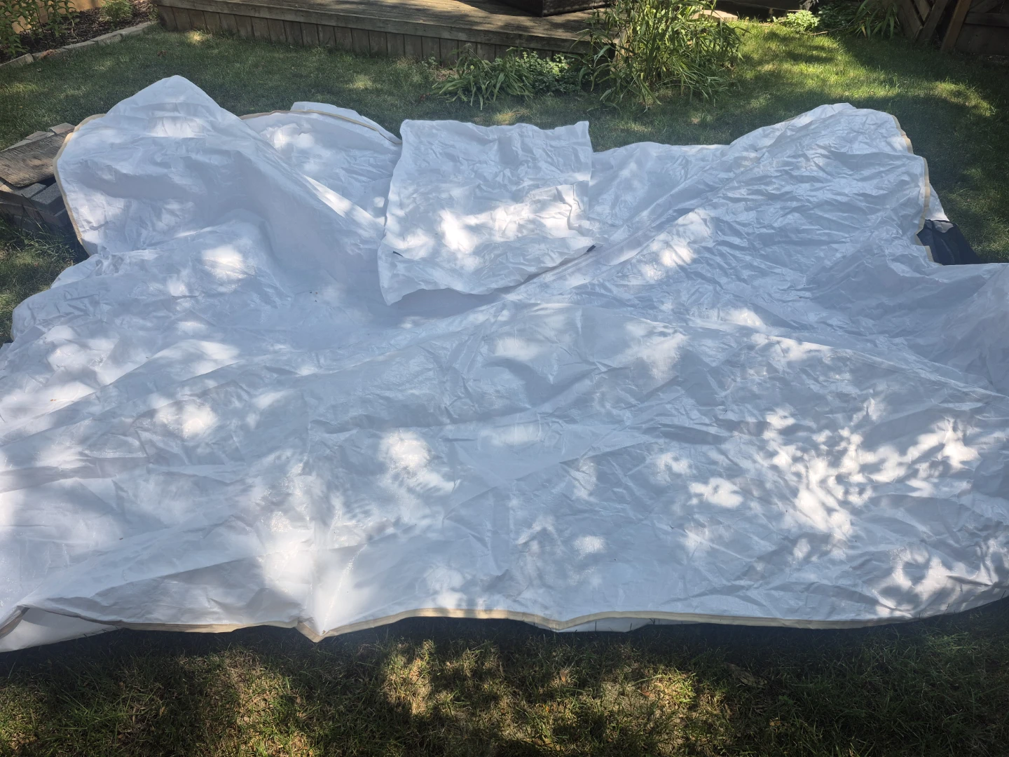 White Canopy Cover with Mesh Windows - photo 3