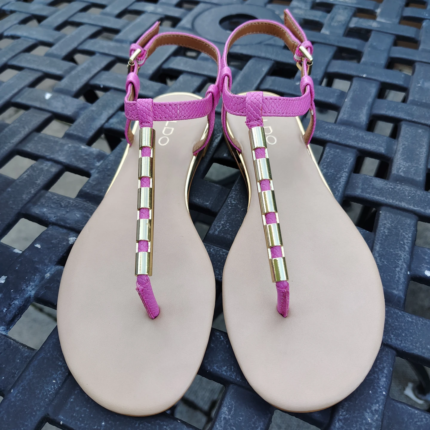 ALDO Pink Strappy Flat Sandals - photo 2