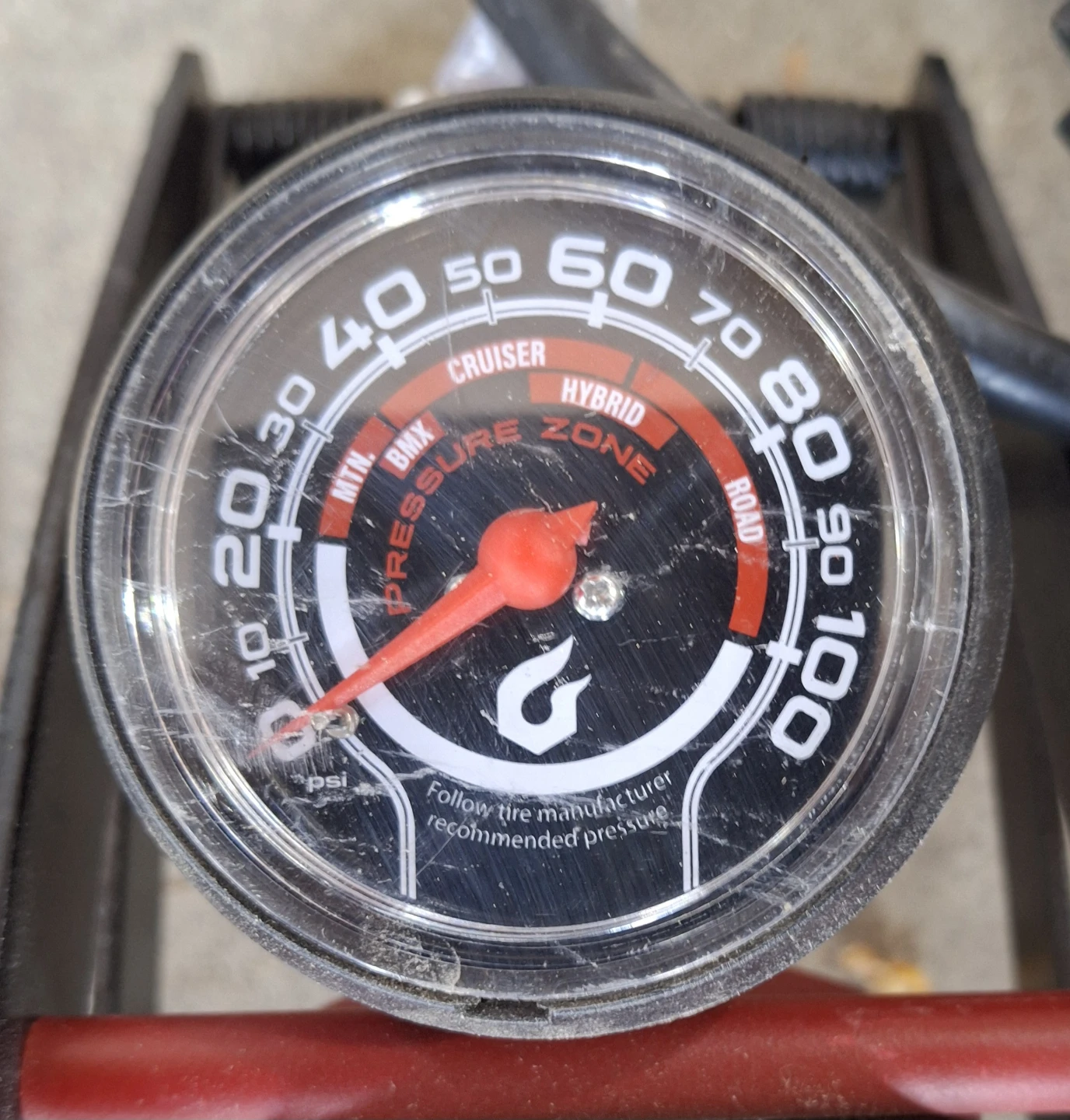 Foot pump for inflating tires or toys - photo 3