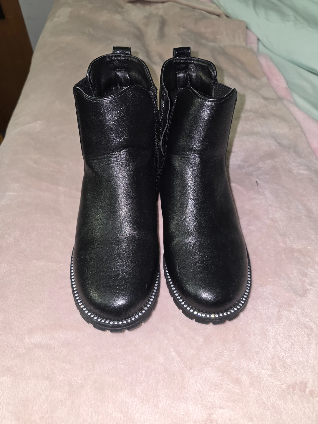 Black "The Children's Place" Boots Size 4