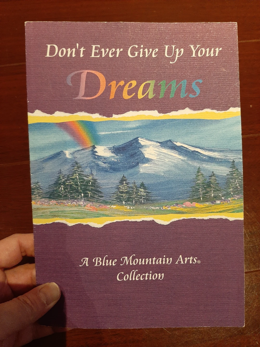 New "Don't Ever Give Up Your Dreams": Blue Mountain Book