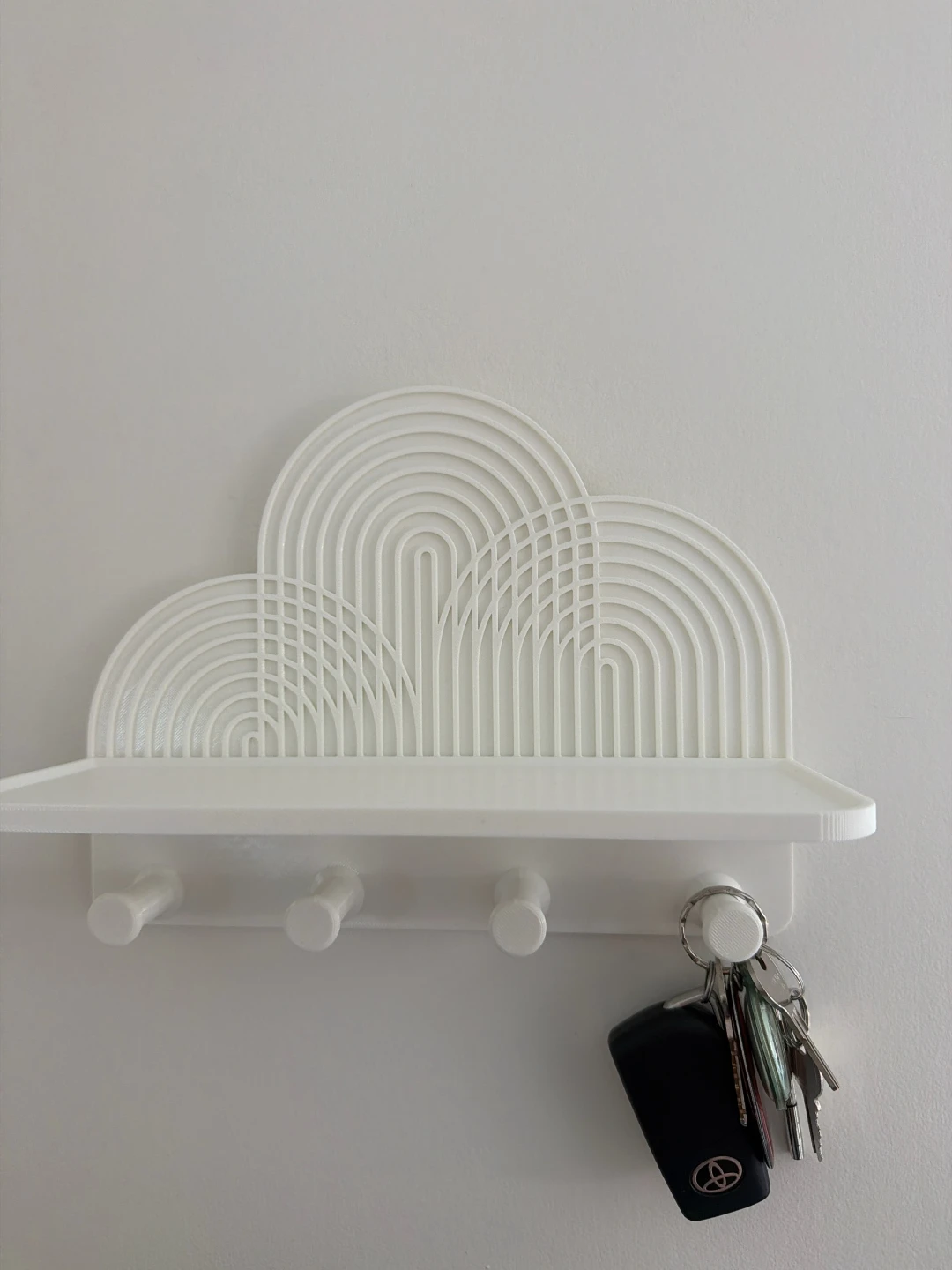Mid century design Shelf with Hooks - photo 4