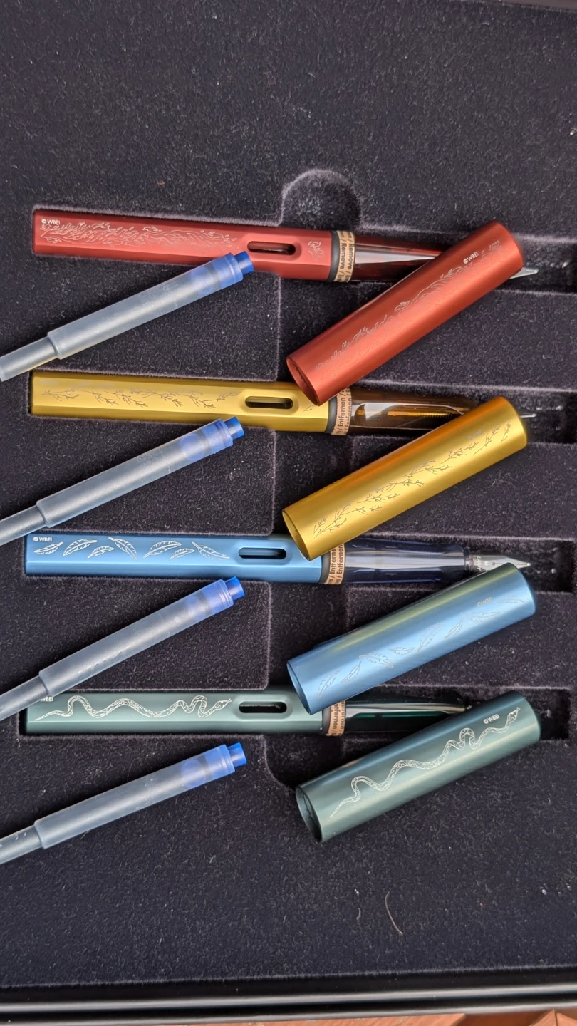 Harry Potter Lamy Al-Star Safari Fountain Pen Set - 4  houses - photo 2