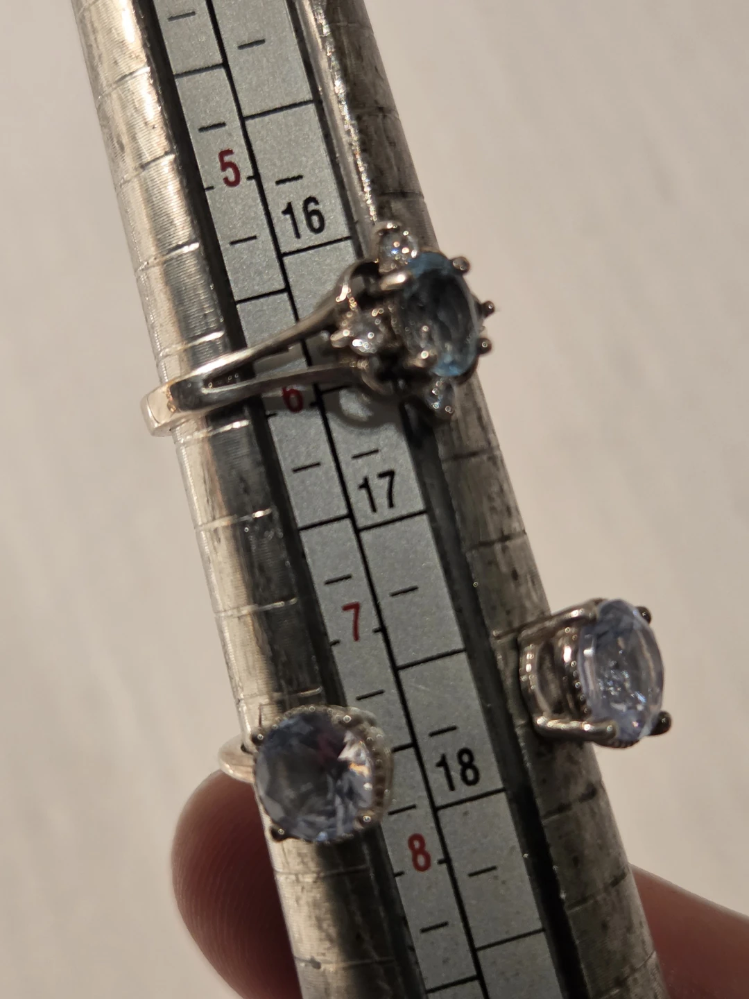 Silver Rings 925with Blue Gems - photo 5