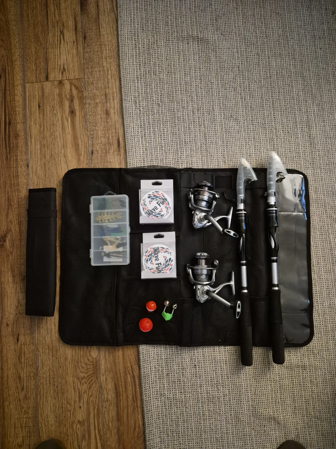 Fishing Rod 2.1m and Reel Set with Bag and Equipment