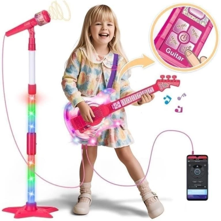 Kids Guitar and Microphone Set