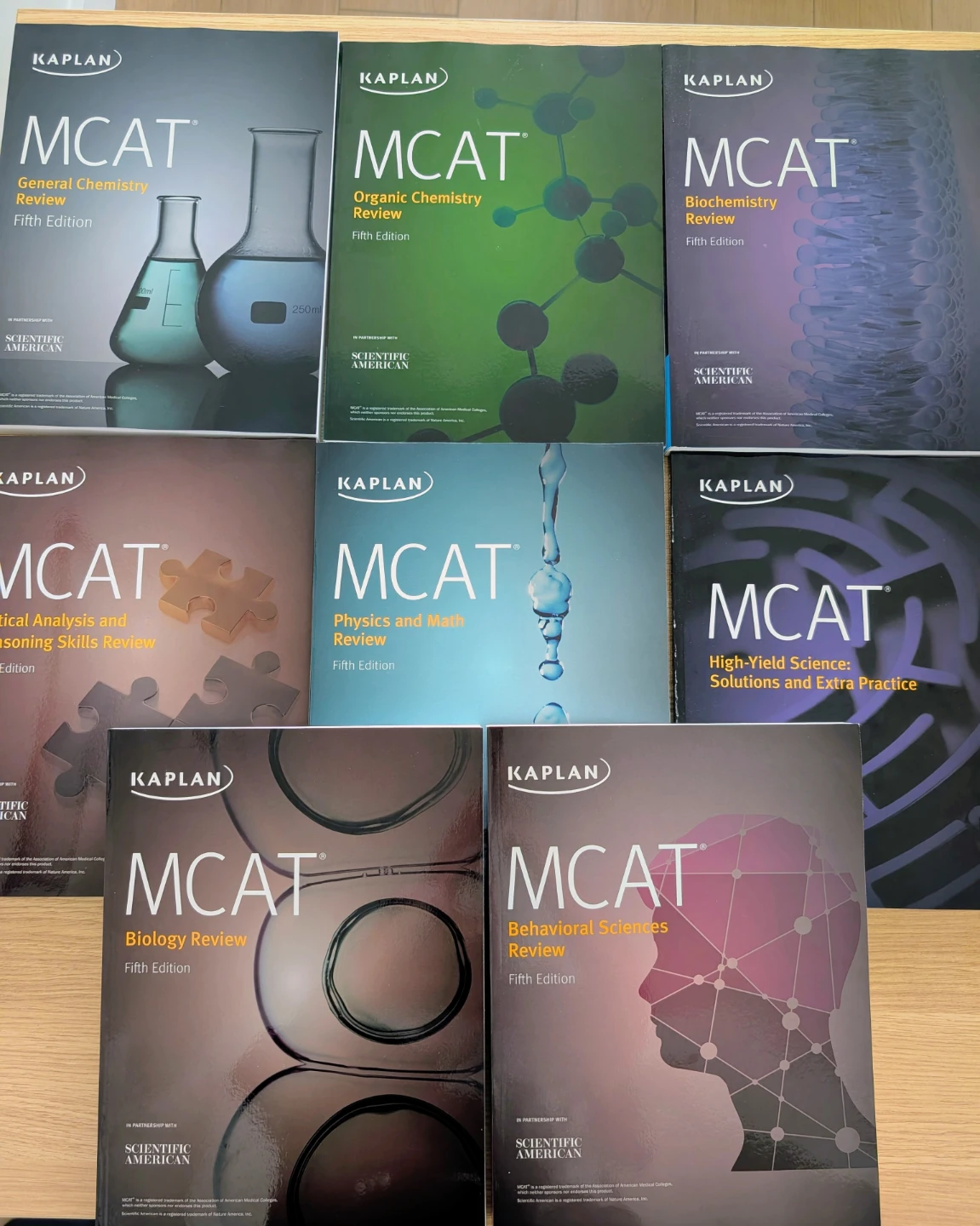 Kaplan MCAT Complete Review Set (7 books)