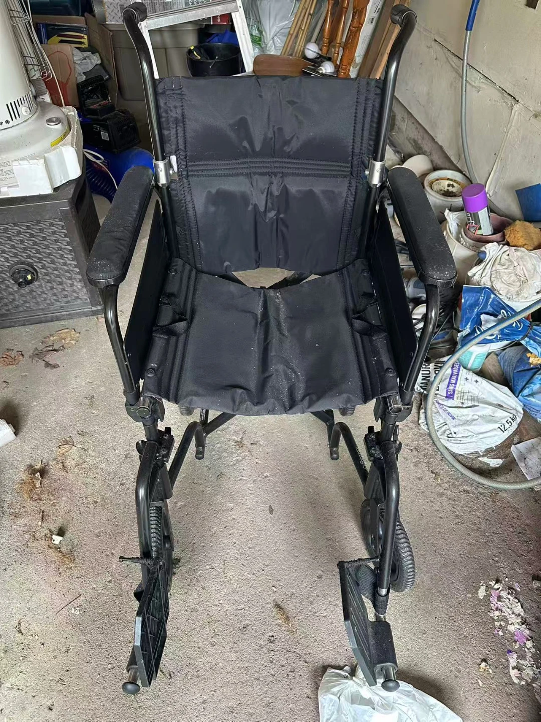 Black Folding Wheelchair