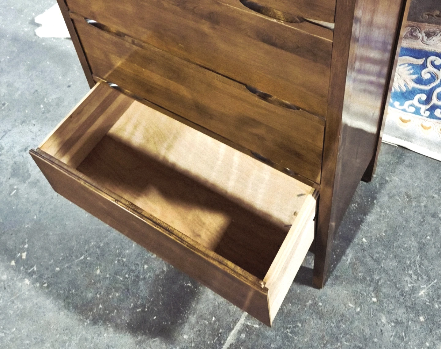 MCM Solid Walnut Four Drawer Dresser - photo 3