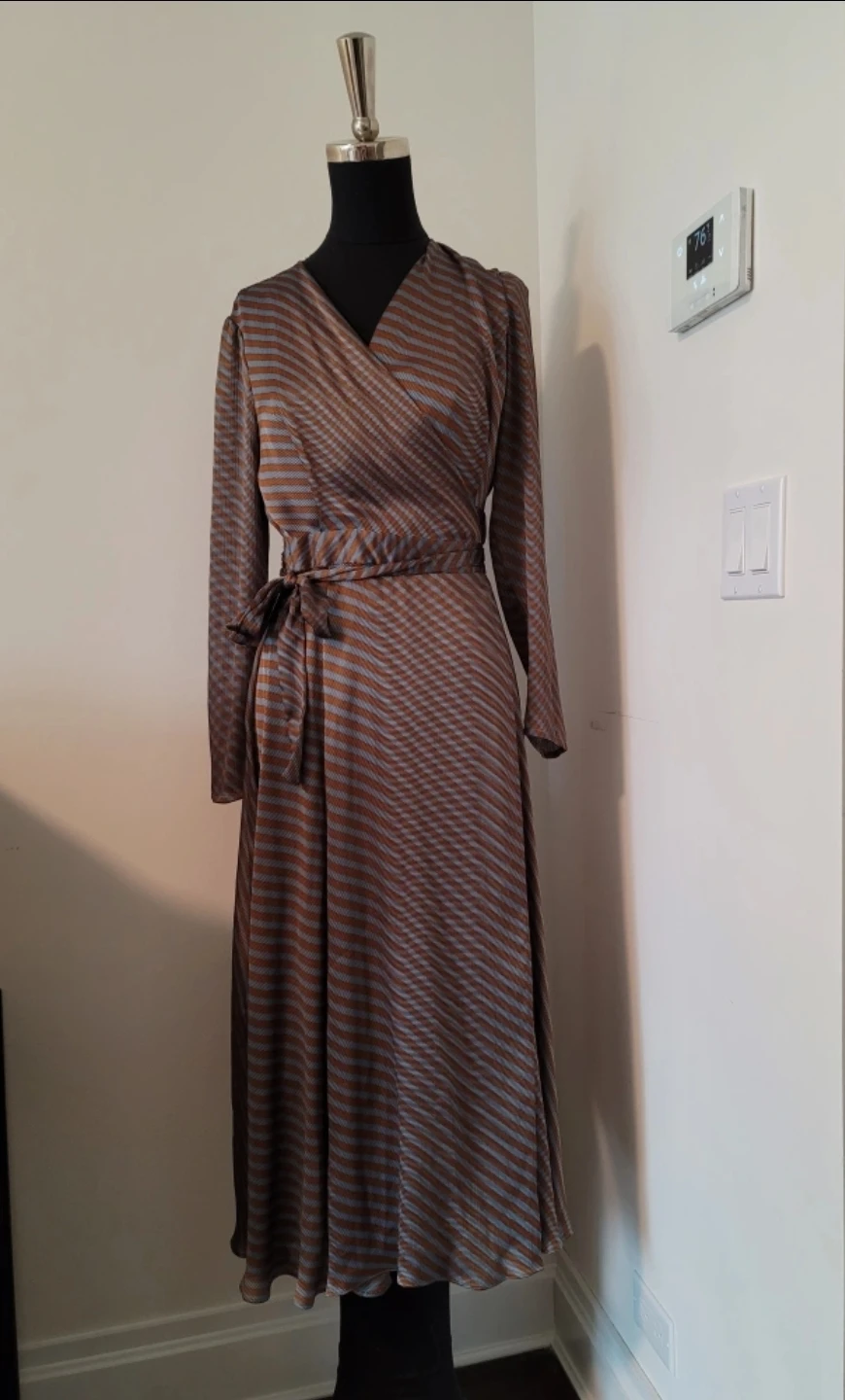 L.K.Bennett London Striped Wrap Dress - photo 3
