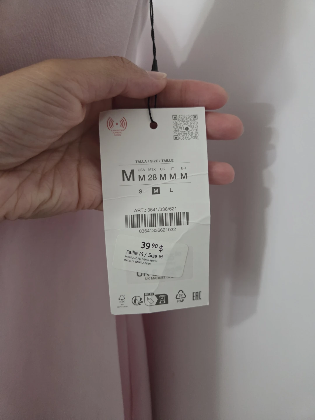 Pink Spaghetti Strap Mini Dress - Size M - photo 3