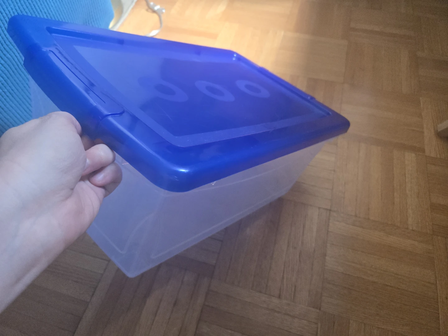 Clear Plastic Storage Bin