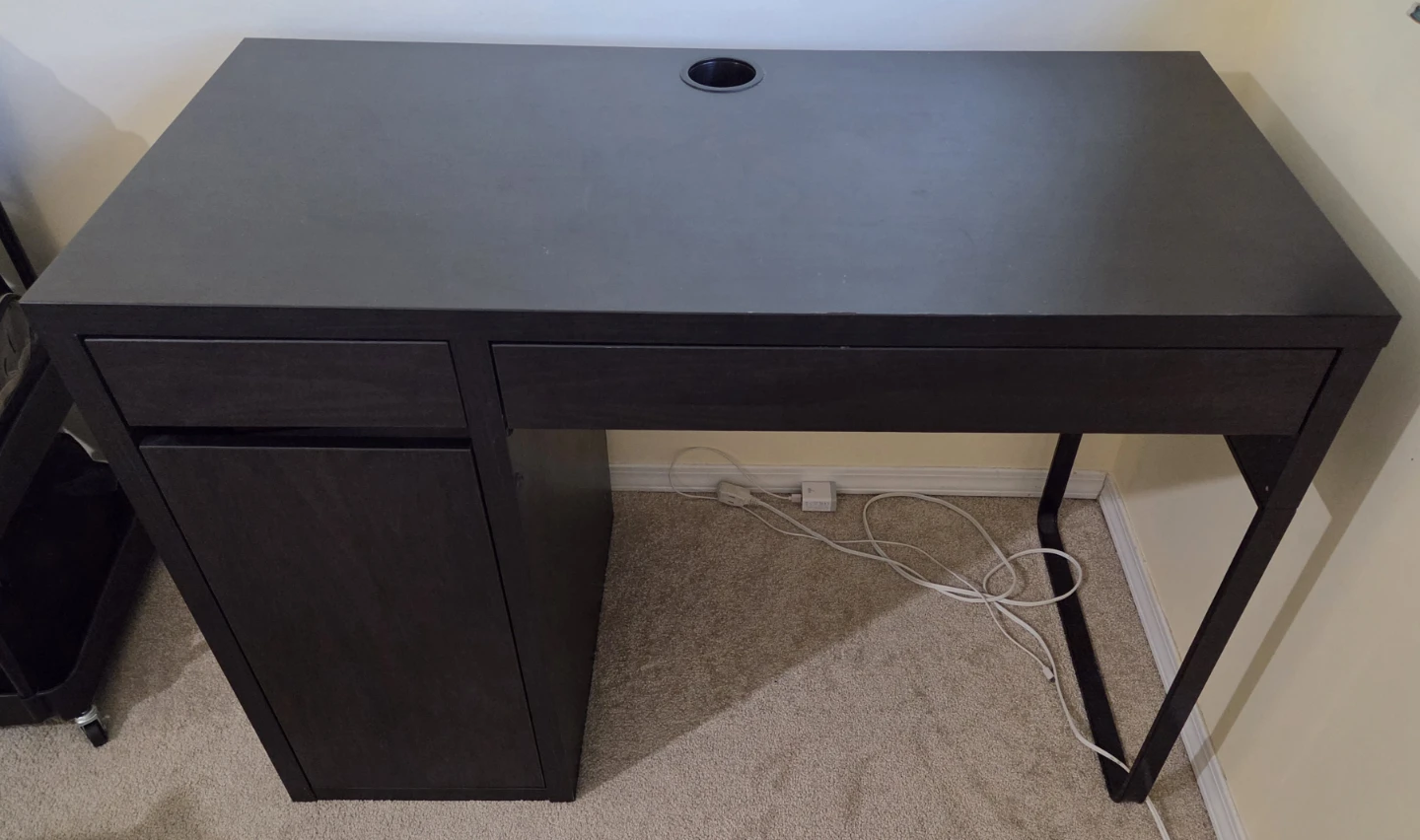 Ikea micke office desk and chair - photo 2