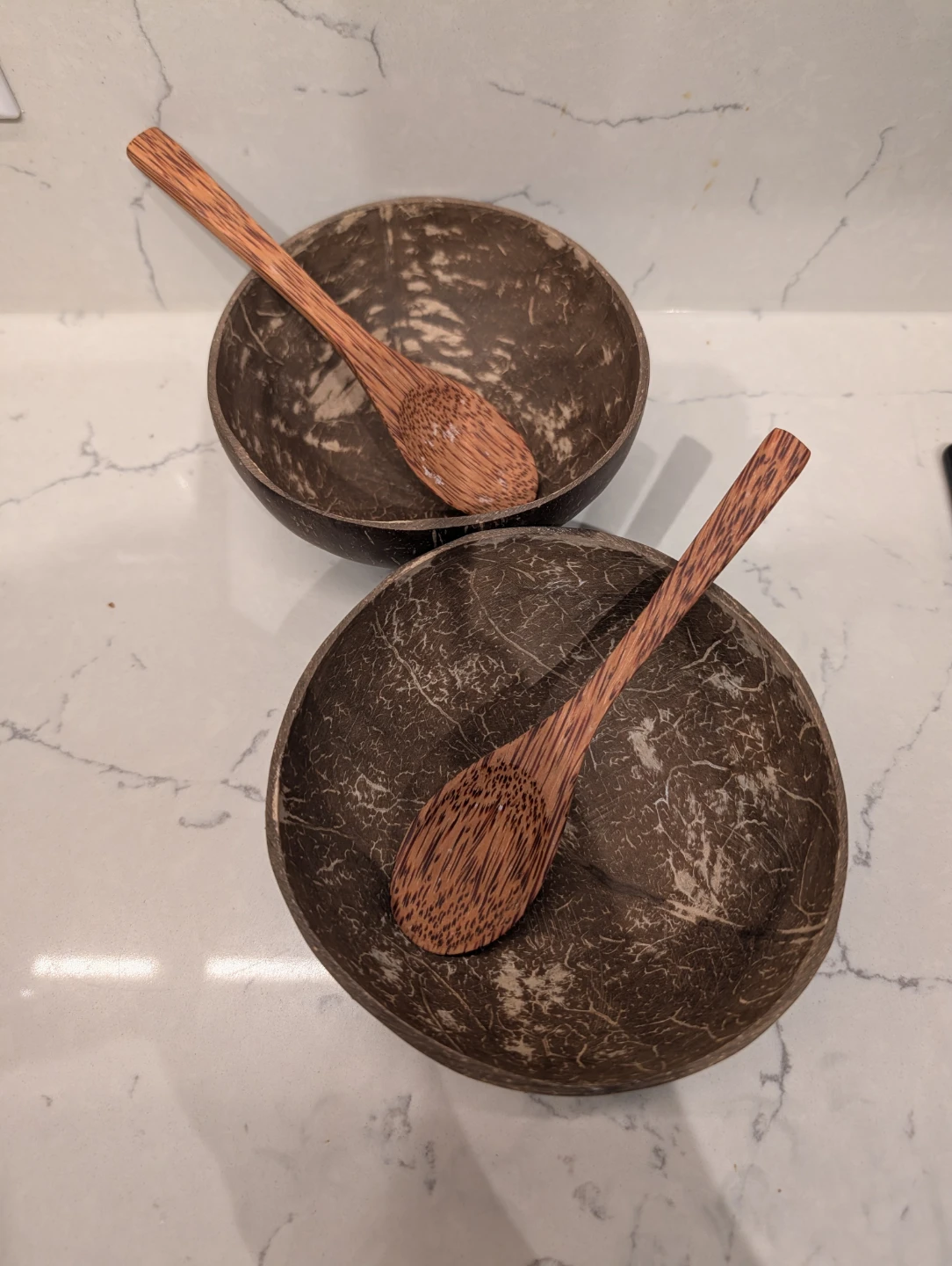 Coconut Bowls with Spoons
