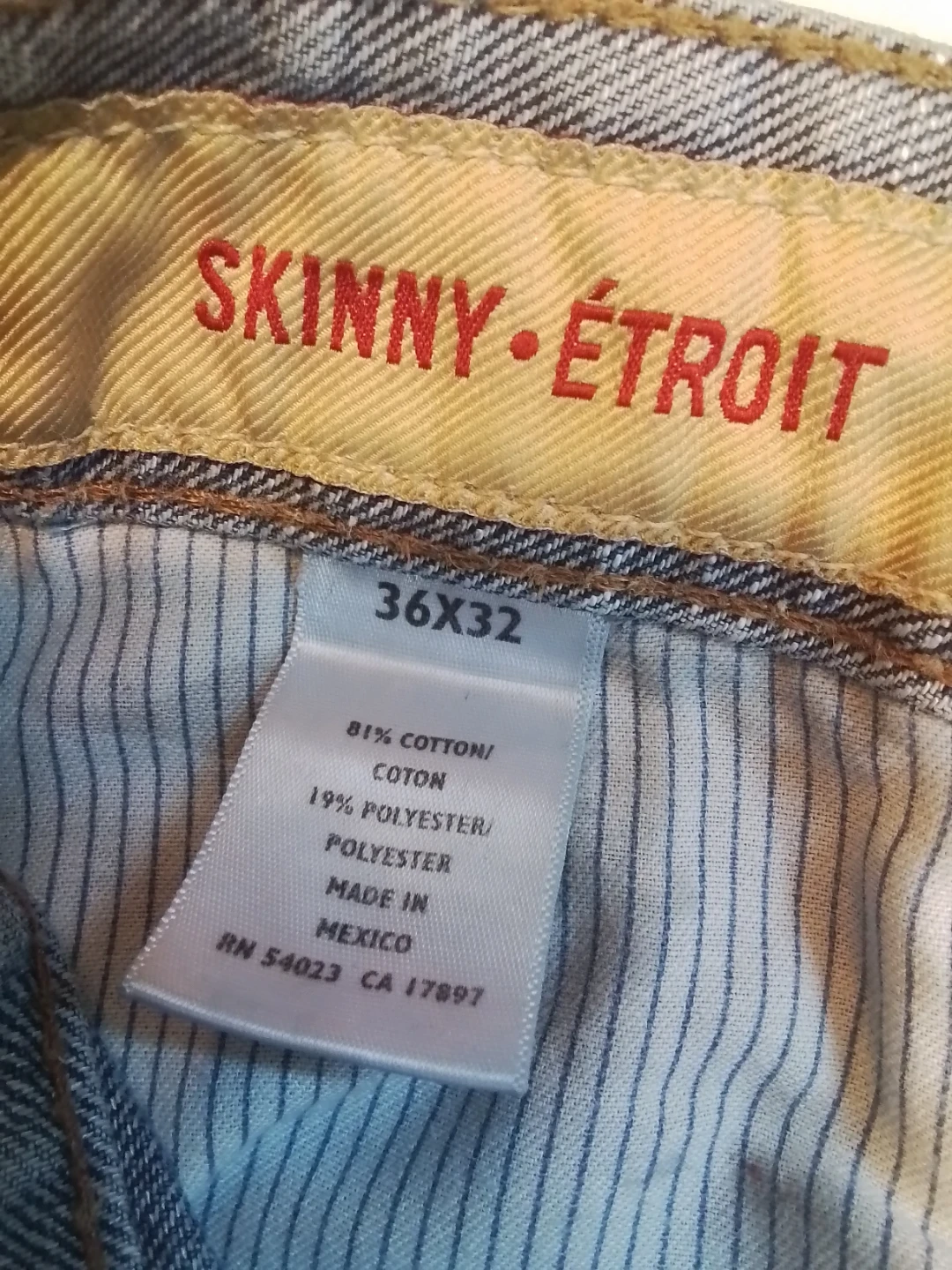 Vintage 2007 Old Navy Men's Skinny Jeans - Size 36x32 - photo 5