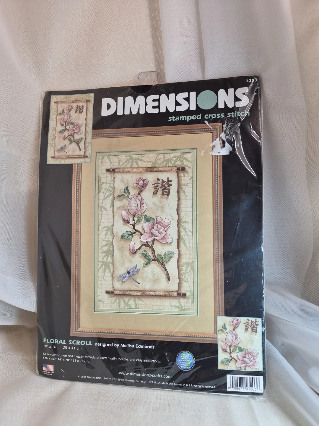 Dimensions Floral Scroll  Counted Cross Stitch Kit  #3203