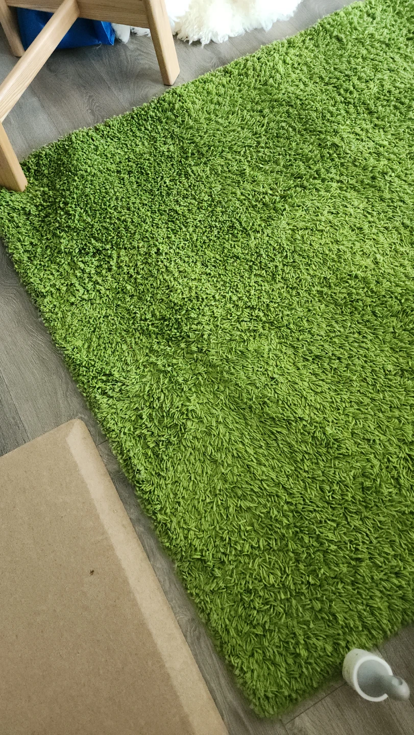 IKEA HAMPEN High Pile Rug - Grass Green - photo 2