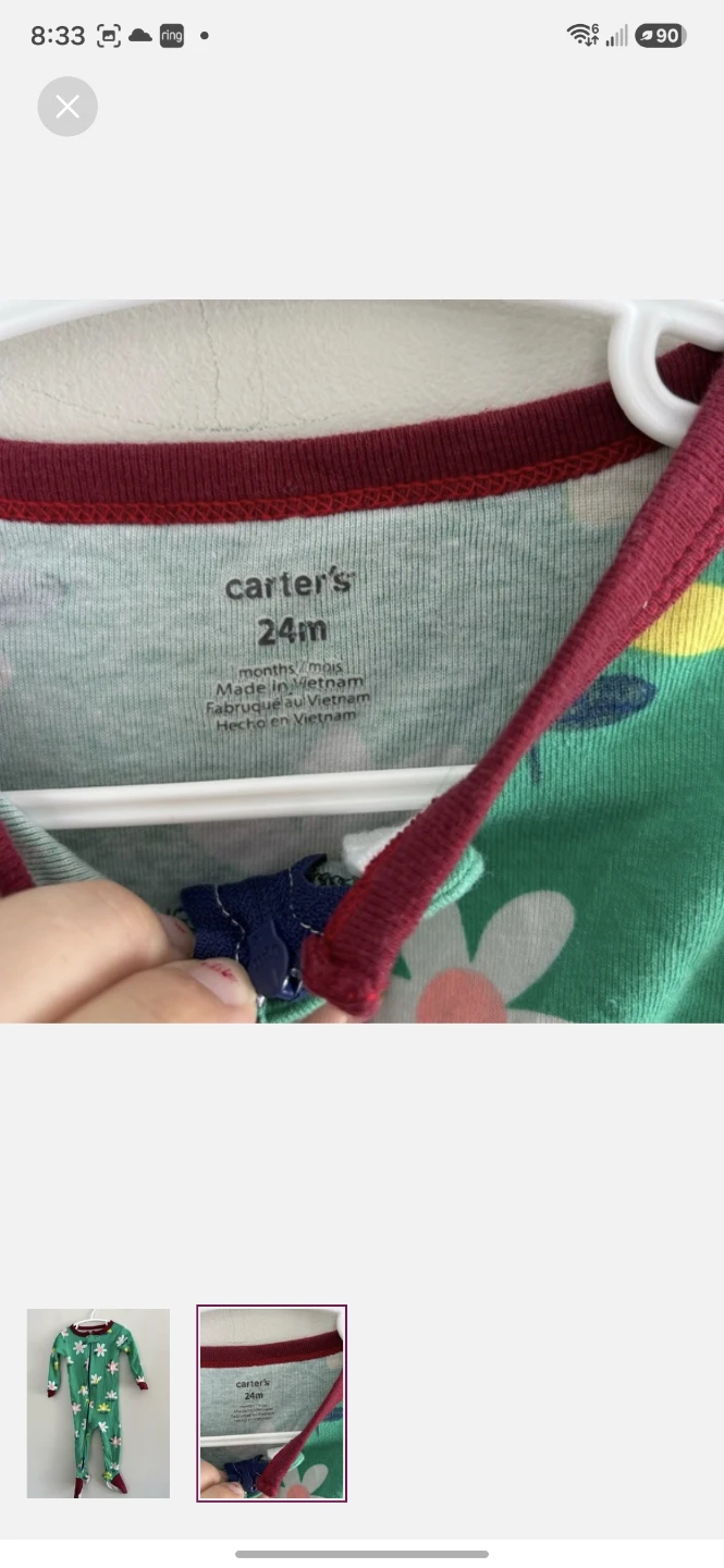 Carter's Sleepsuit 24 Months - photo 2