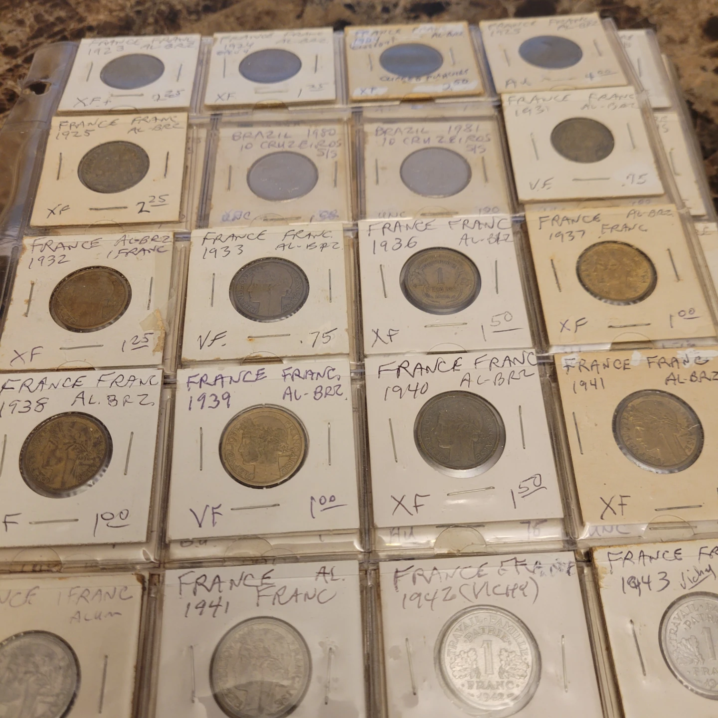 France 1927 1 Franc Coin - photo 3