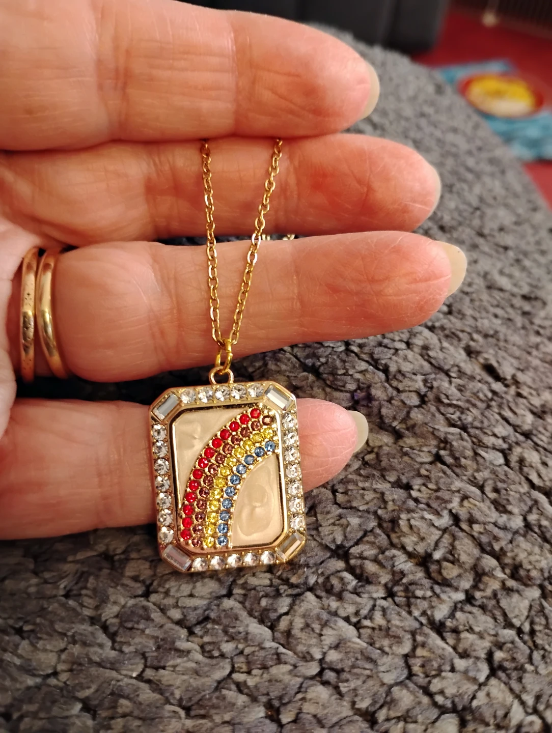 Rainbow Crystal Necklace - photo 2