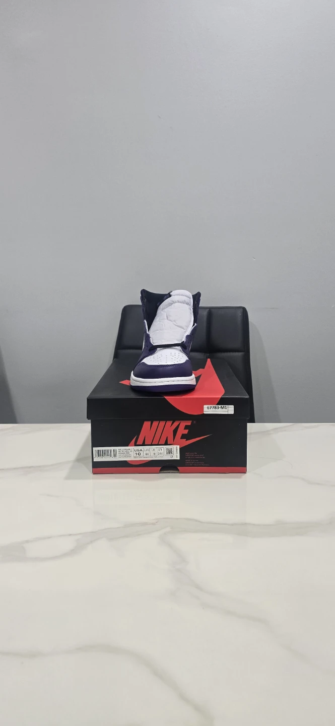Air Jordan 1 Court Purple White size 10 - photo 4