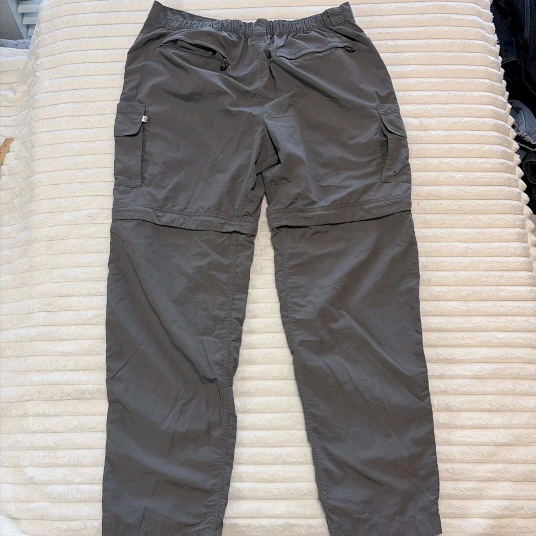 Men's 2XL Zip-Off Cargo Fishing Pants.  Convertible Gray.  EUC. - photo 2
