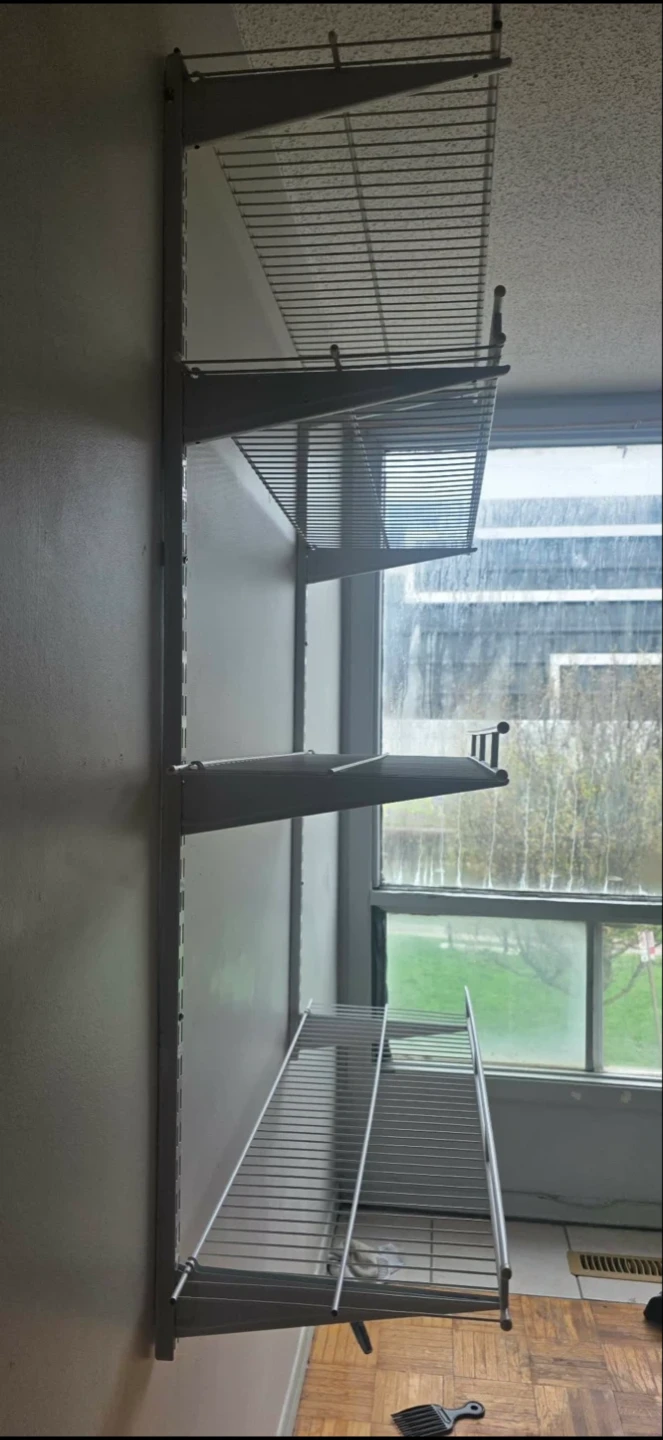 White Wire Shelving Unit - photo 4