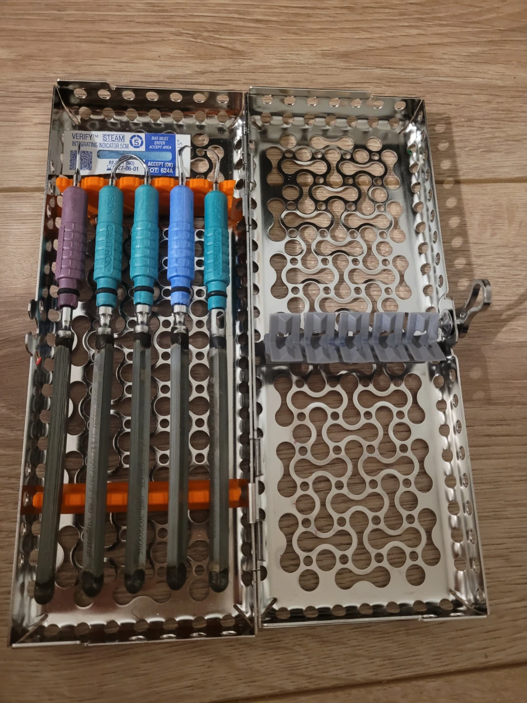Cavitron Dental Scaler Tips Set with Sterilization Tray