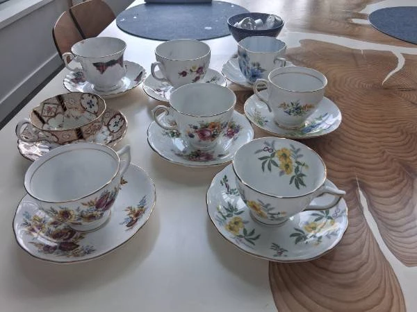 antique tea cup collection