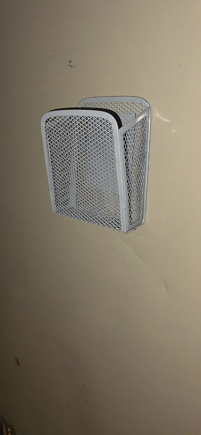 Grey Mesh Desk Organizer Cup