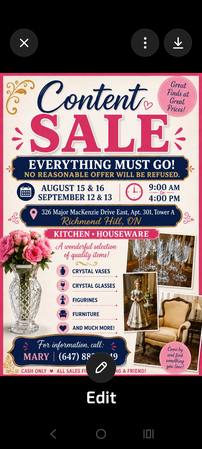 Content sale