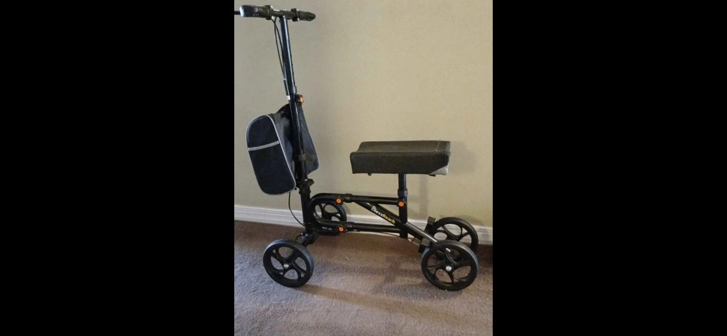BlessReach Knee Scooter Walker with Bag