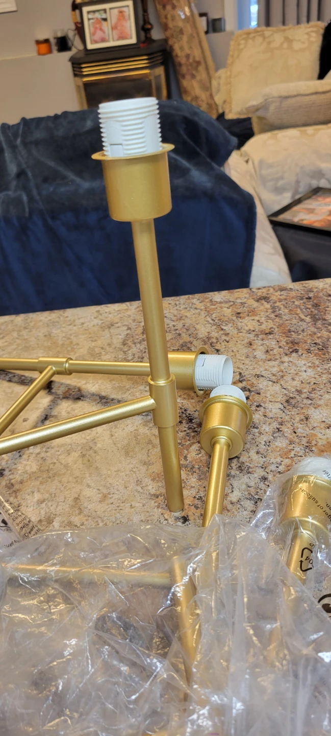 Gold Chandelier Light Fixture - photo 5