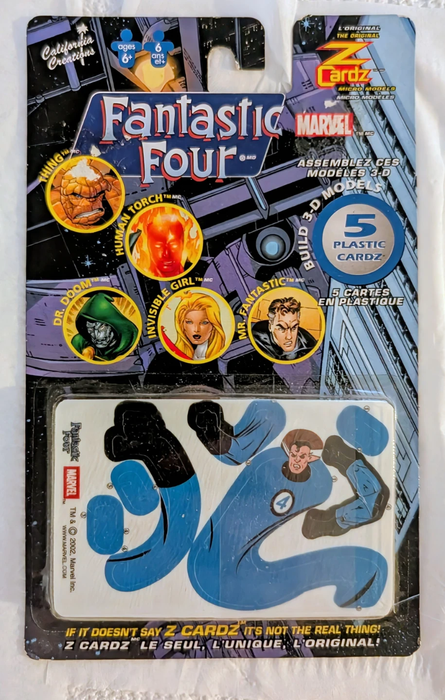Fantastic Four Cardz Build 3-D Model Kit