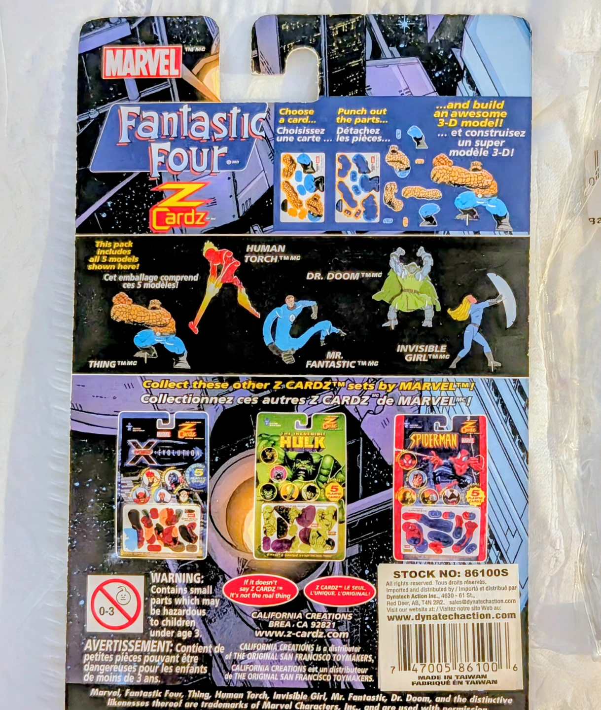Fantastic Four Cardz Build 3-D Model Kit - photo 2