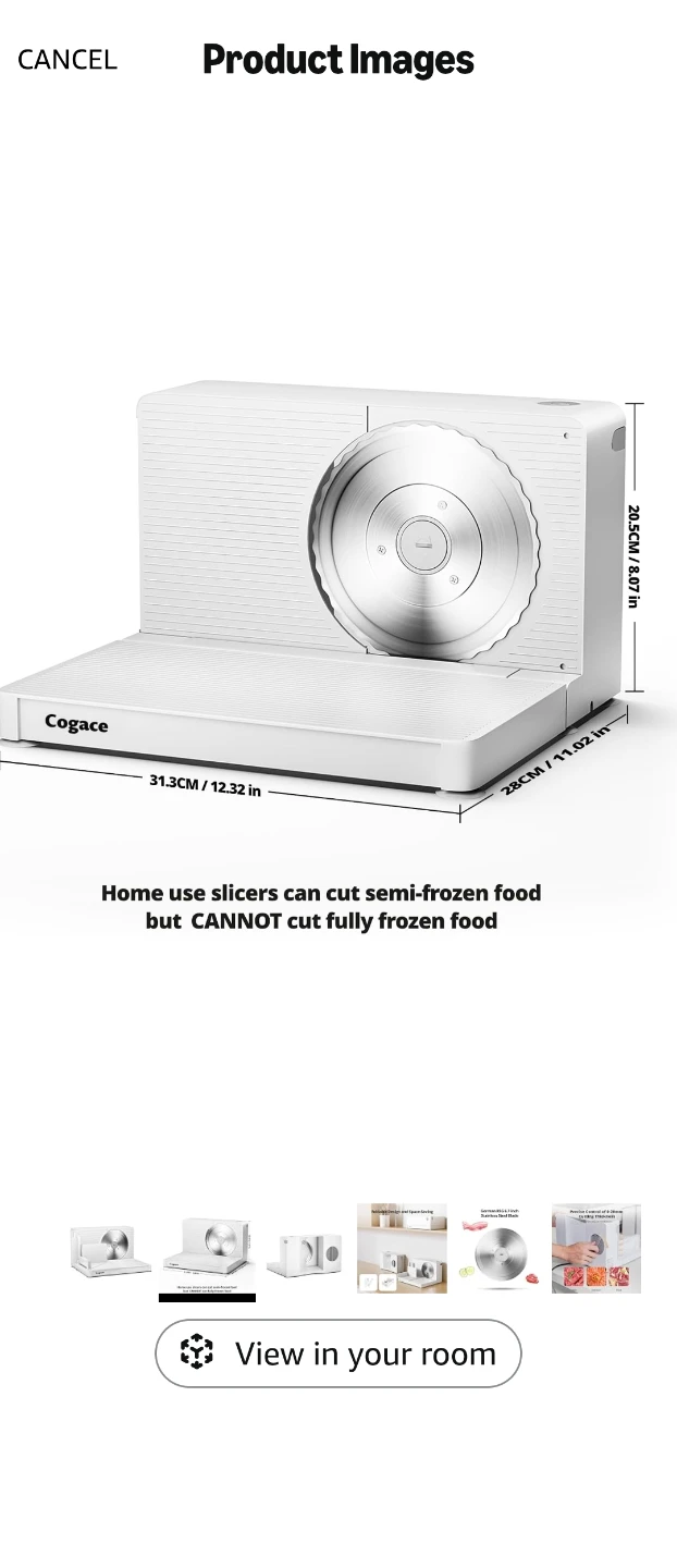 Cogace Electric Food Slicer - photo 2