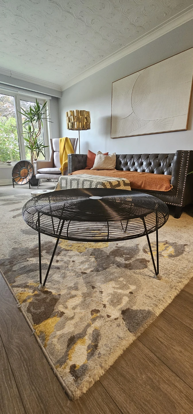 Modern Black Wire Coffee Table