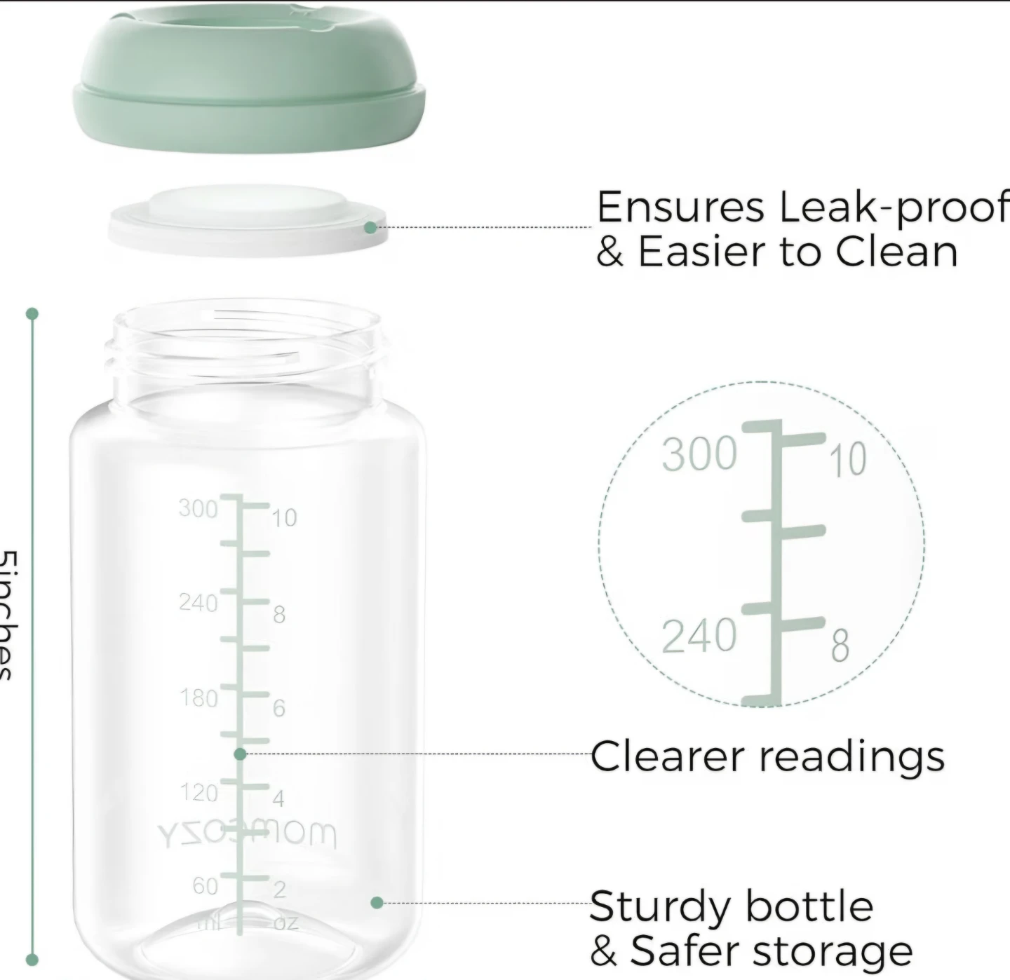 Momcozy Milk Storage Bottles - 4 Pack - photo 3