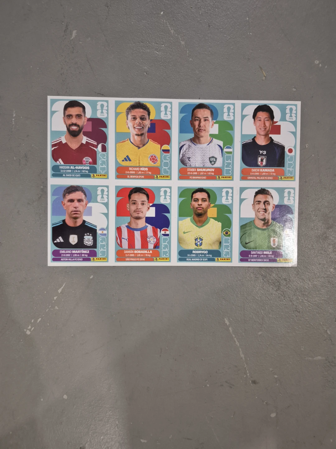 Panini FIFA World Cup 2026 Sticker Sheets