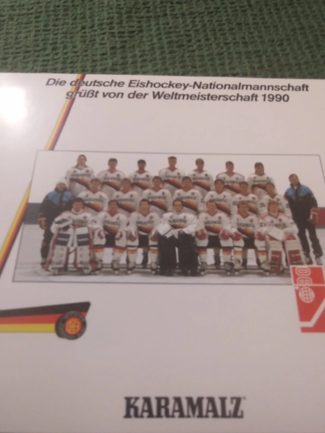 1990 Germany Hockey World Championships Team Postcard