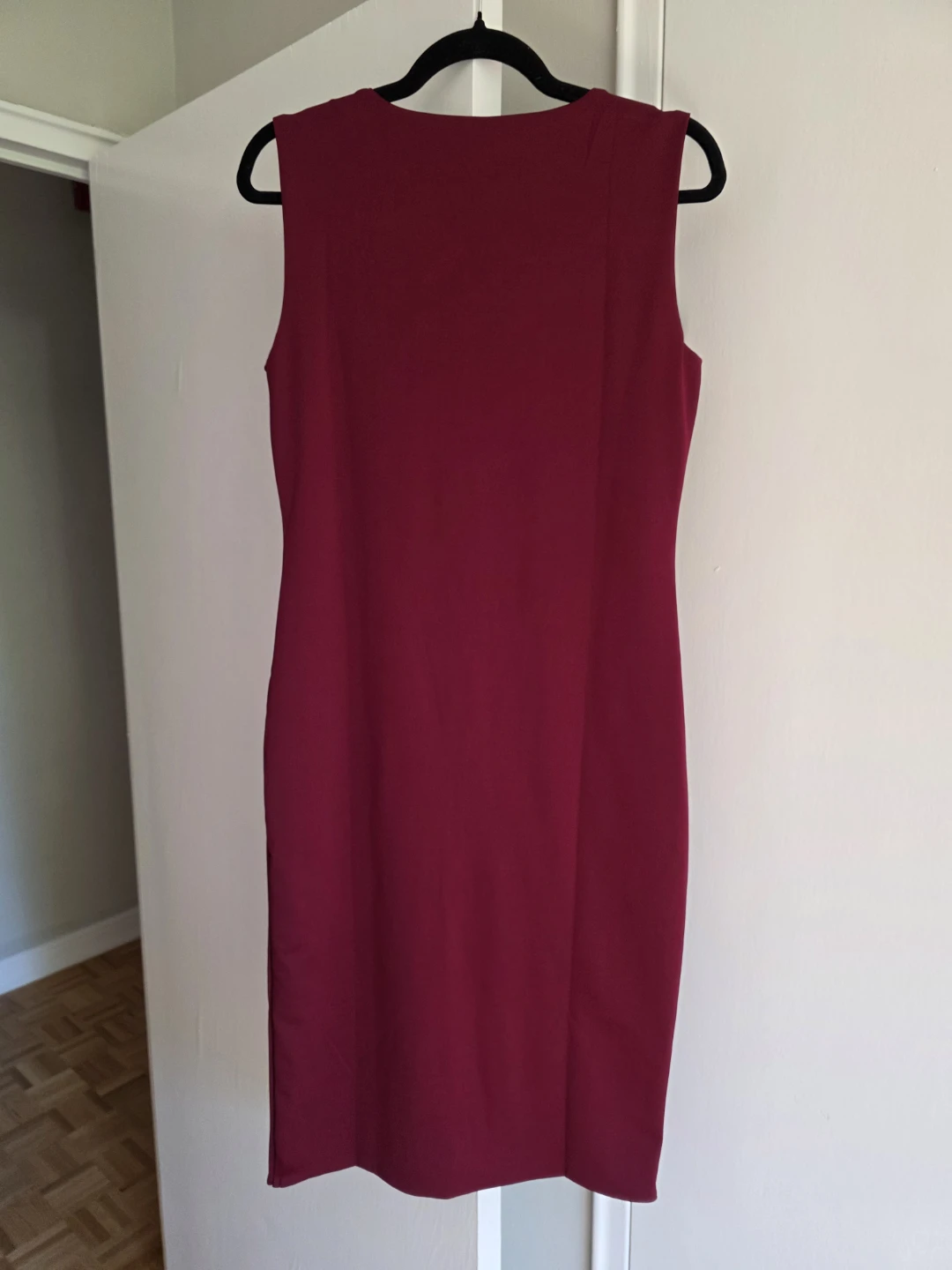Fashion Nova Double Lined Midi Dress - Wine/Black - Size L - photo 4