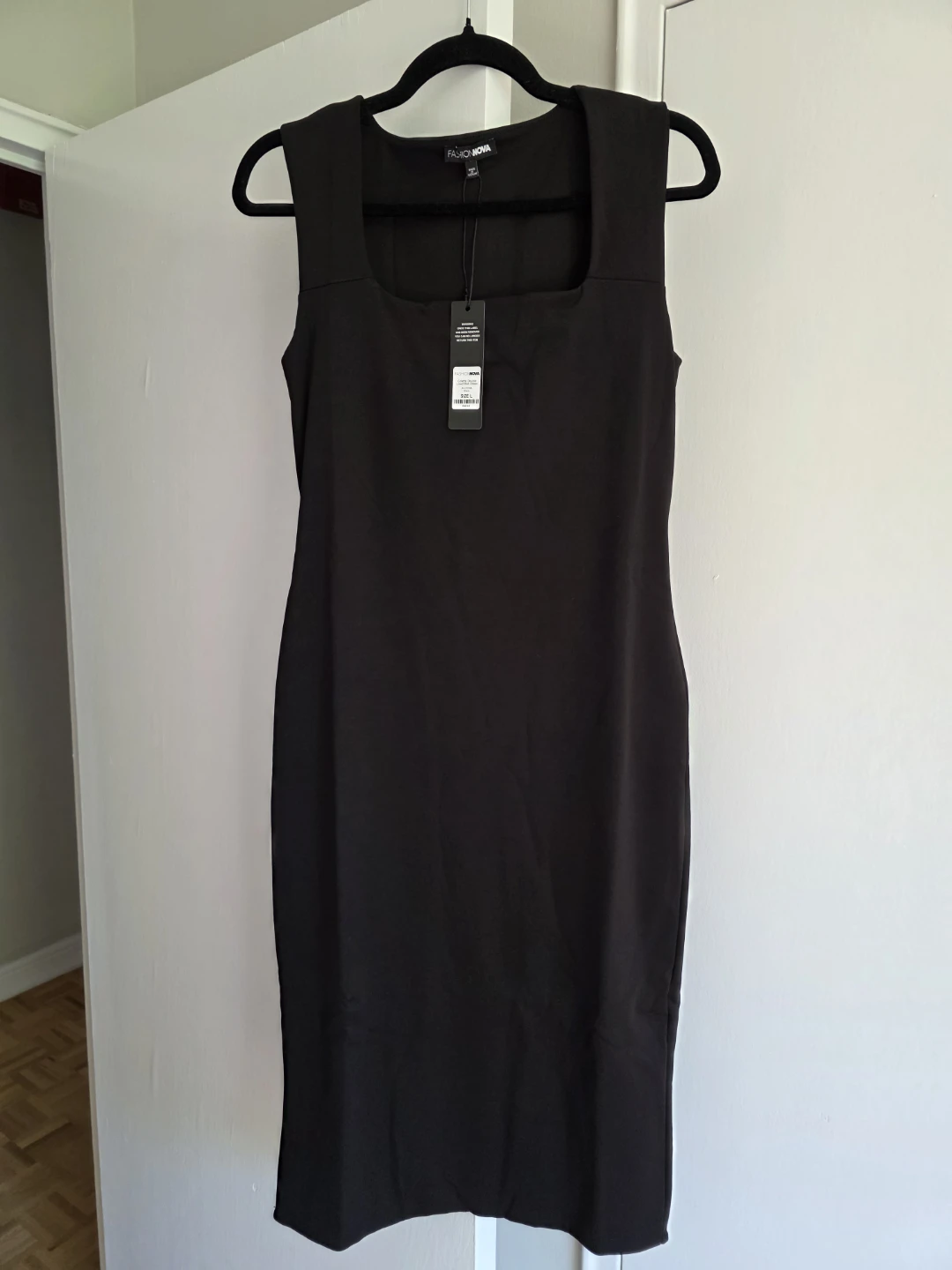 Fashion Nova Double Lined Midi Dress - Wine/Black - Size L - photo 5
